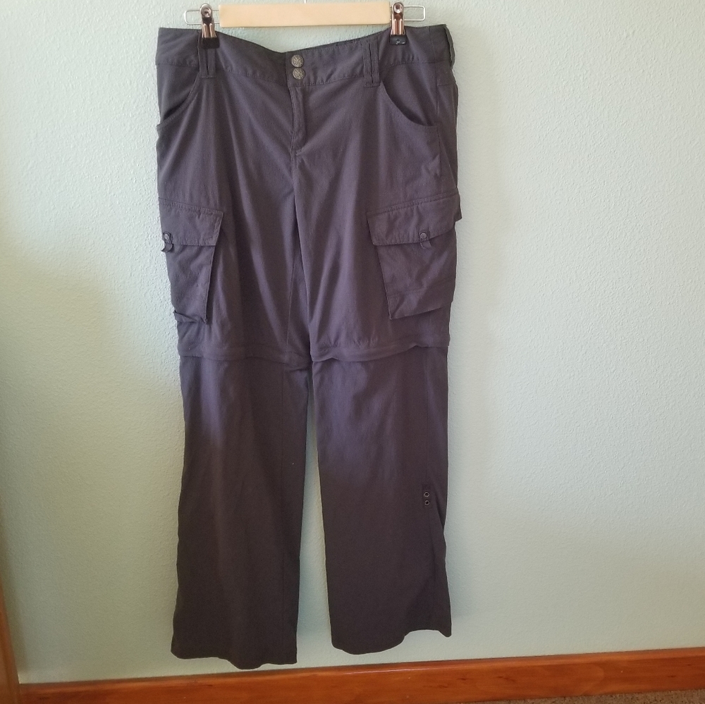 Prana convertable pants dark gray Gorpcore